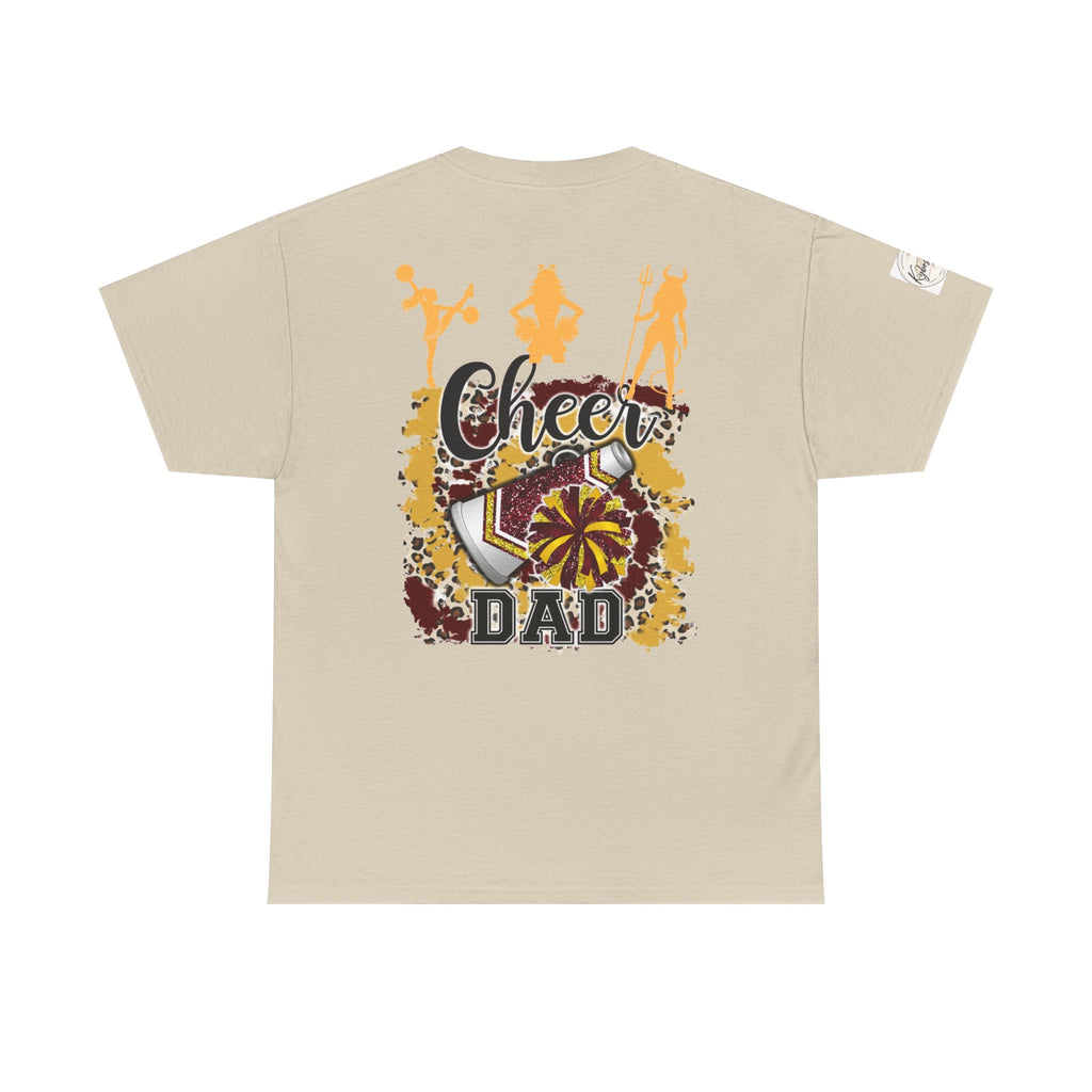 Cheer Dad T-Shirt — Pom Pom Cheerleader Silhouette Tee