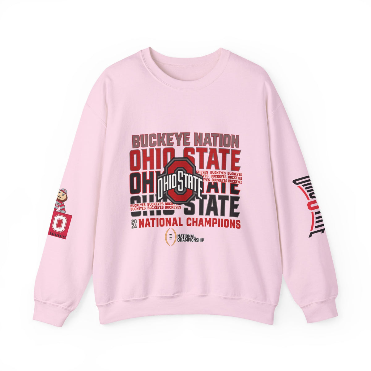 Ohio State Buckeyes Crewneck Sweatshirt – Buckeye Nation National Champions Design