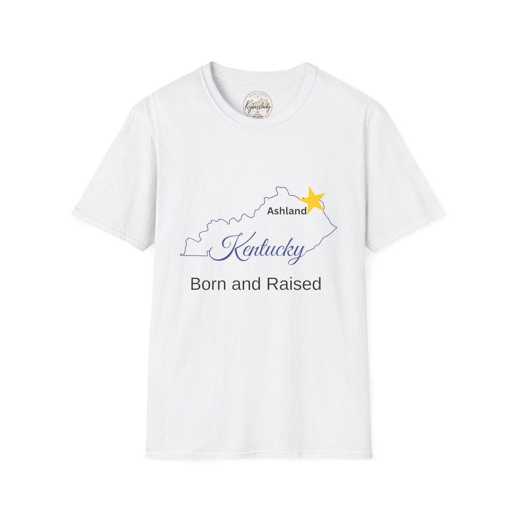 Kentucky State Outline T‑Shirt — "Ashland" Star Born and Raised Tee