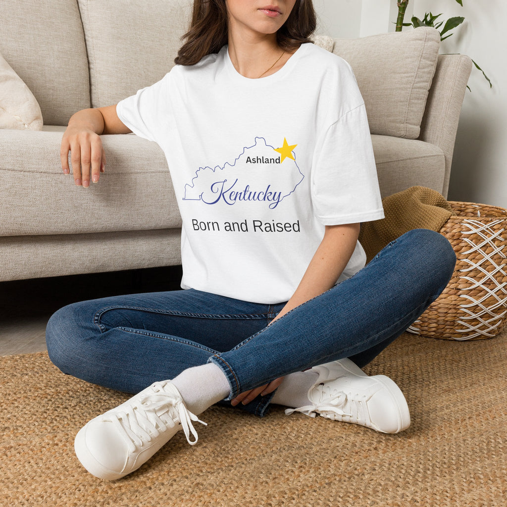 Kentucky State Outline T‑Shirt — "Ashland" Star Born and Raised Tee
