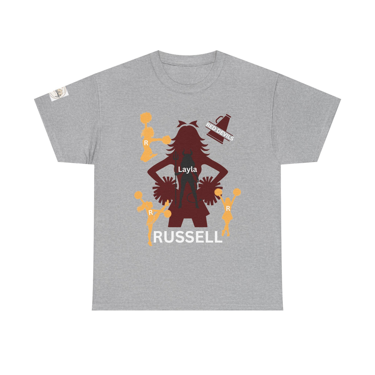 Cheer Dad T-Shirt — Pom Pom Cheerleader Silhouette Tee