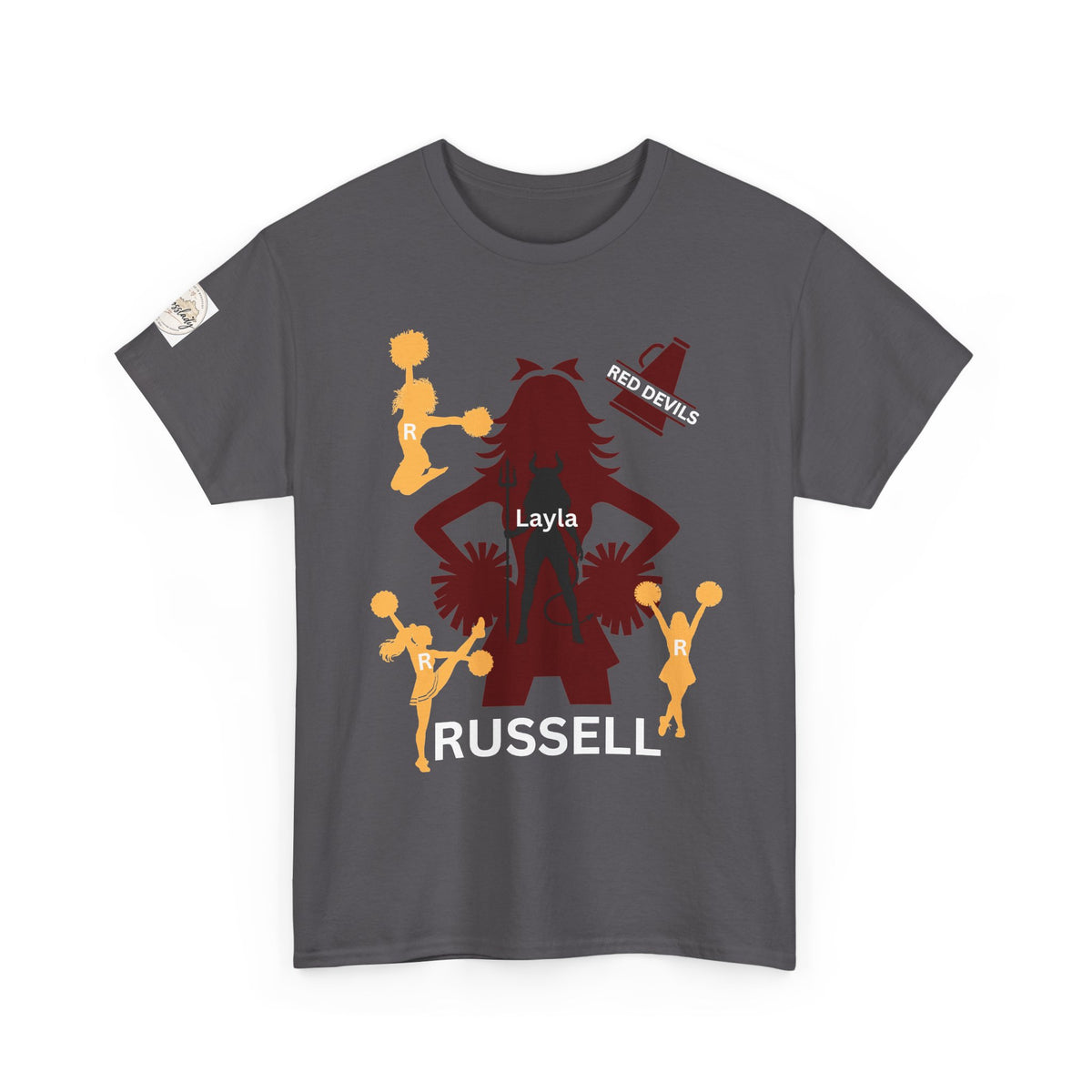 Cheer Dad T-Shirt — Pom Pom Cheerleader Silhouette Tee