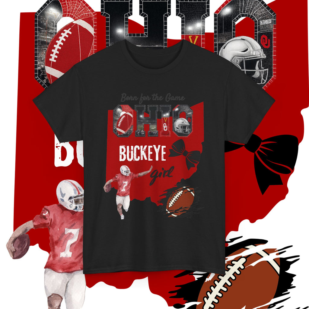 Buckeye Girl Tee — Ohio Football Born for the Game