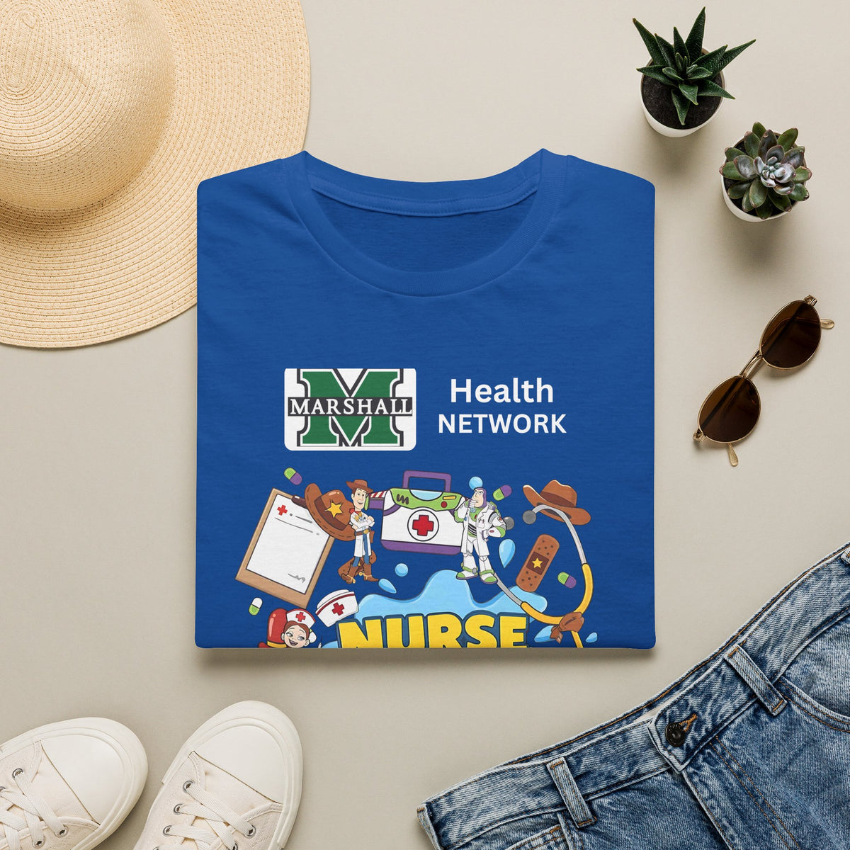 Nurse Story Graphic T‑Shirt — Marshall University School Nurse Gift