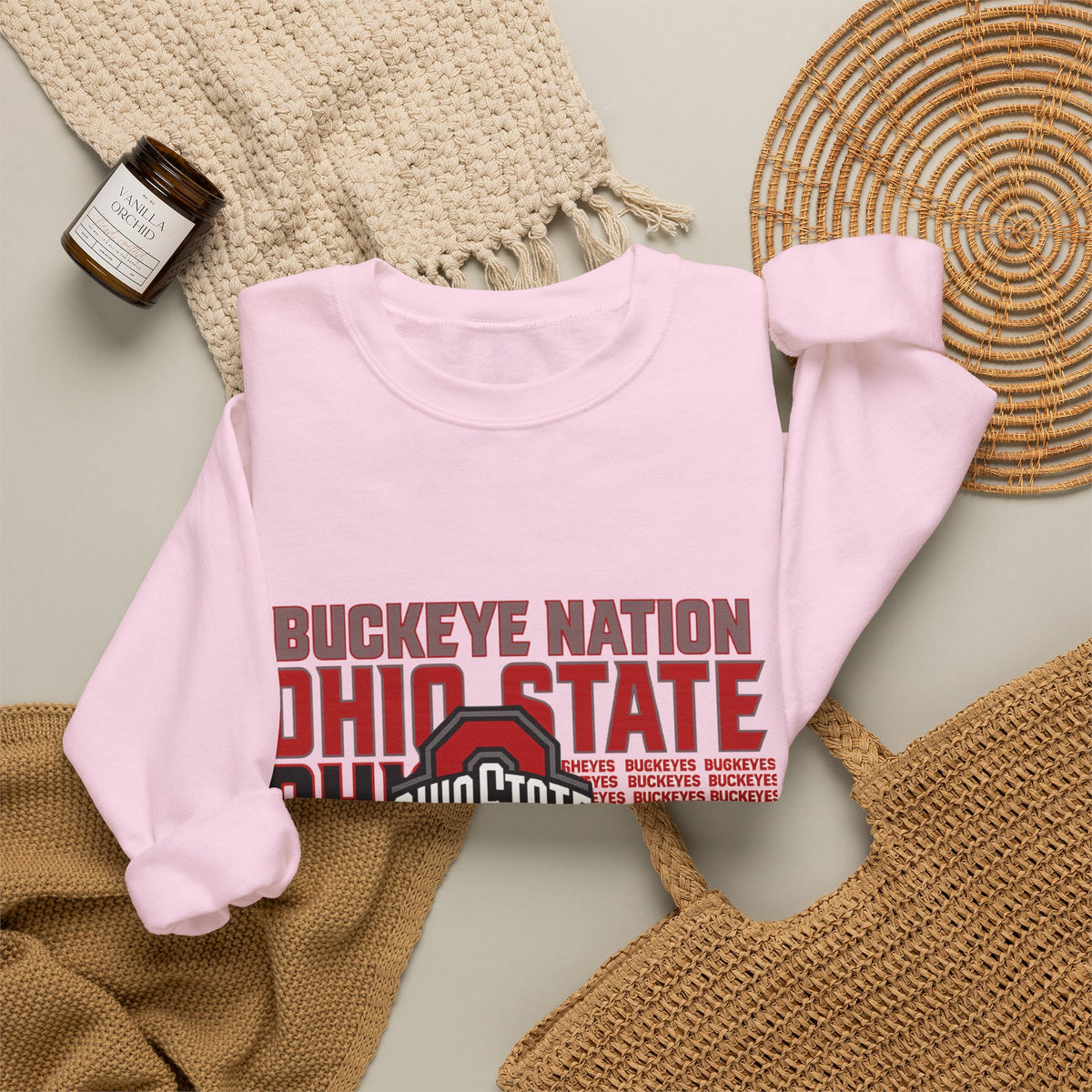 Ohio State Buckeyes Crewneck Sweatshirt – Buckeye Nation National Champions Design