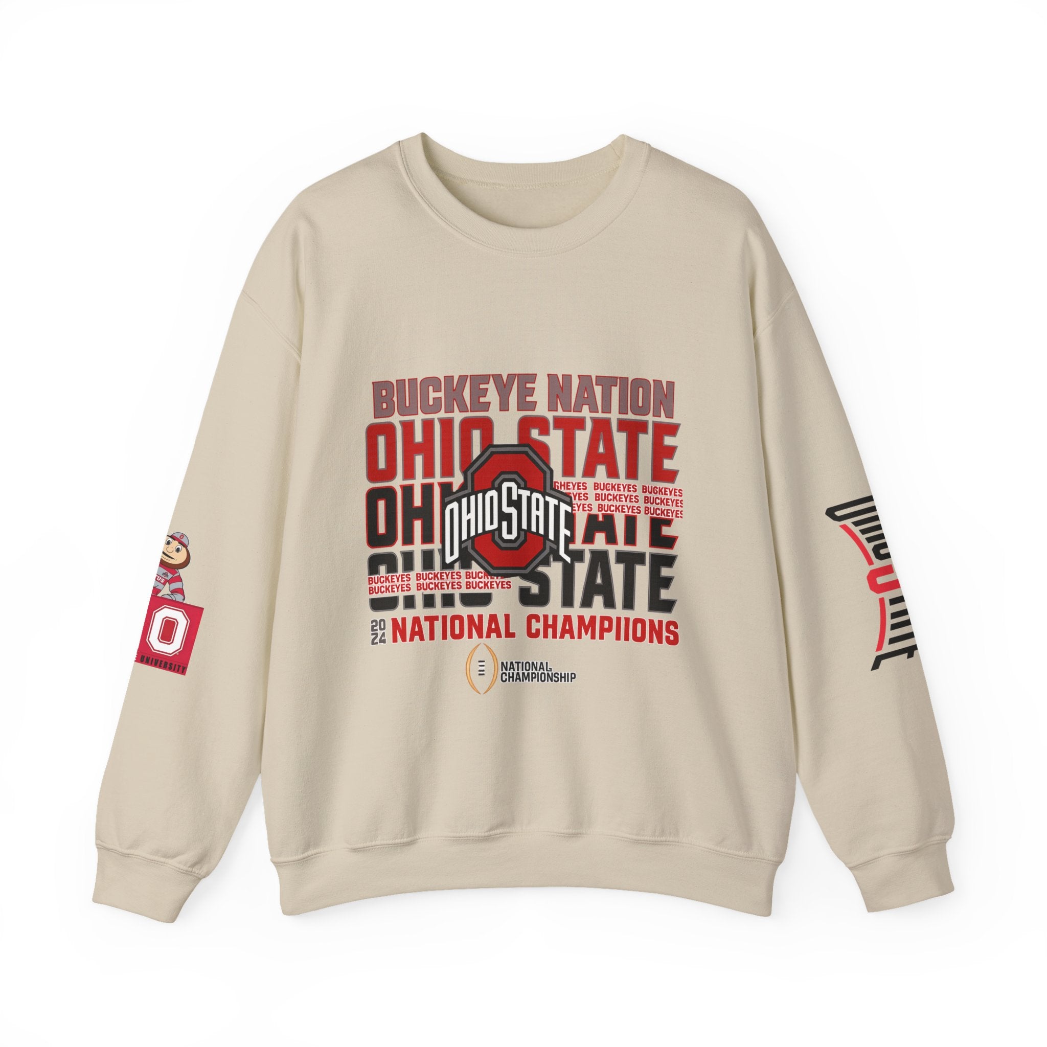 Ohio State Buckeyes Crewneck Sweatshirt – Buckeye Nation National Champions Design