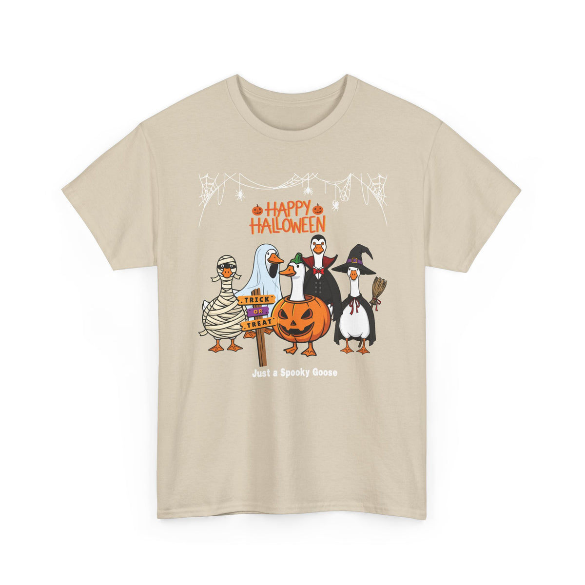 Halloween Goose T-Shirt — "Just a Spooky Goose" Cute Costume Graphic Tee