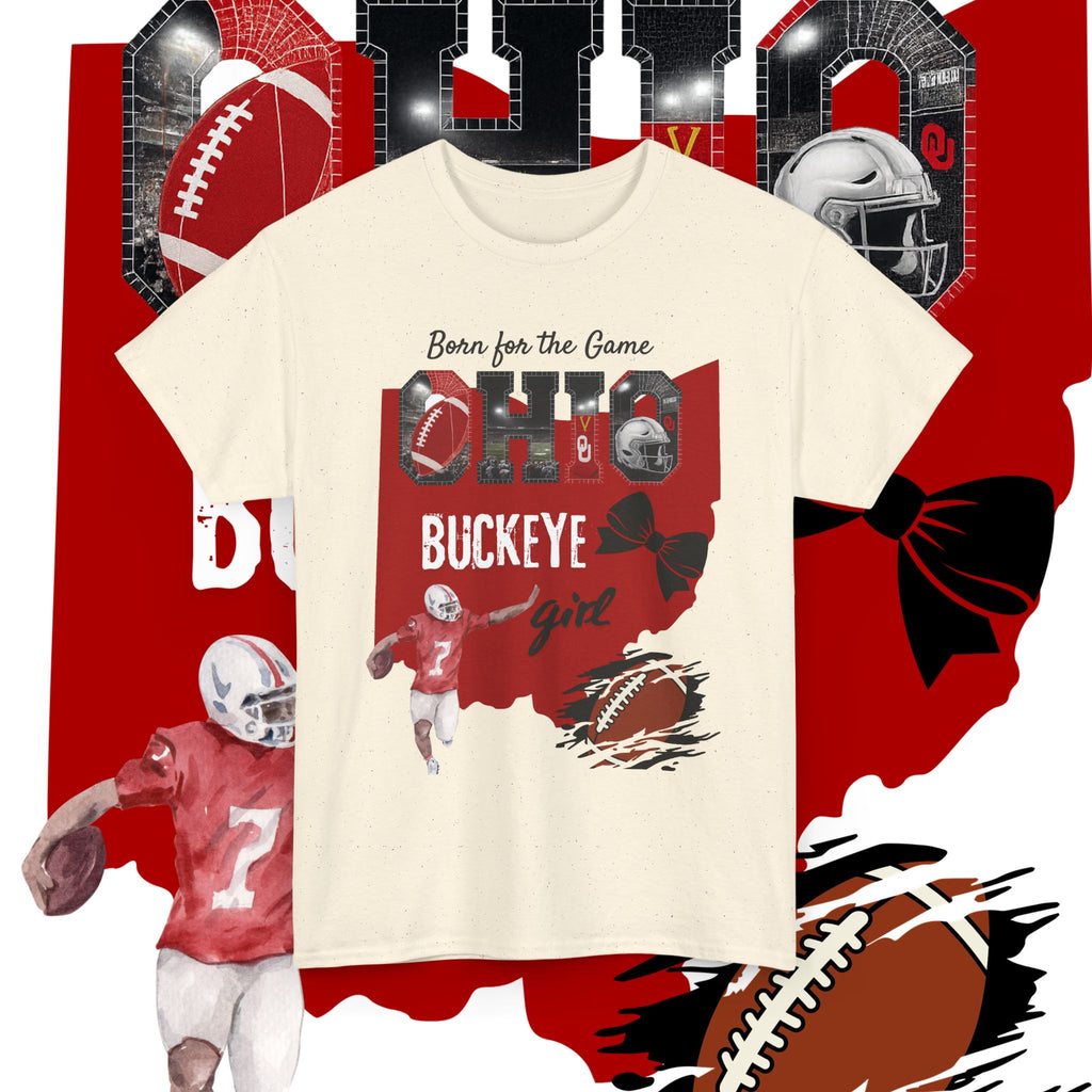 Buckeye Girl Tee — Ohio Football Born for the Game