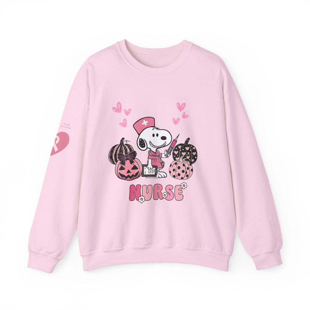 Breast Cancer Awareness Nurse Sweatshirt - Pink Ribbon "In October We Wear Pink"
