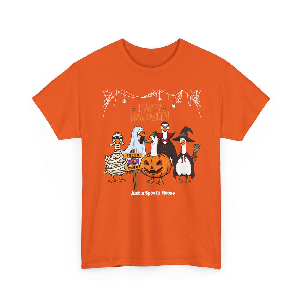Halloween Goose T-Shirt — "Just a Spooky Goose" Cute Costume Graphic Tee