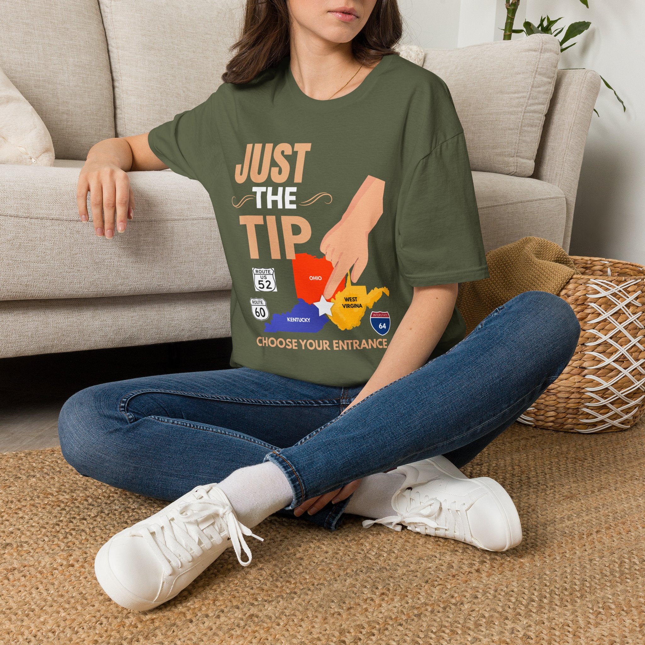 Just The Tip T-Shirt — Funny Gaming Dice & Tabletop RPG Tee