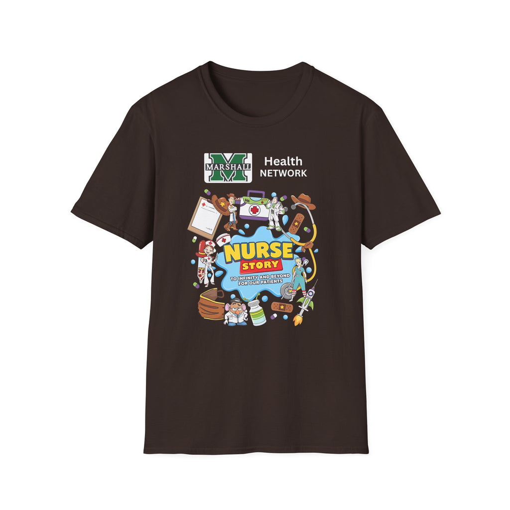 Nurse Story Graphic T‑Shirt — Marshall University School Nurse Gift