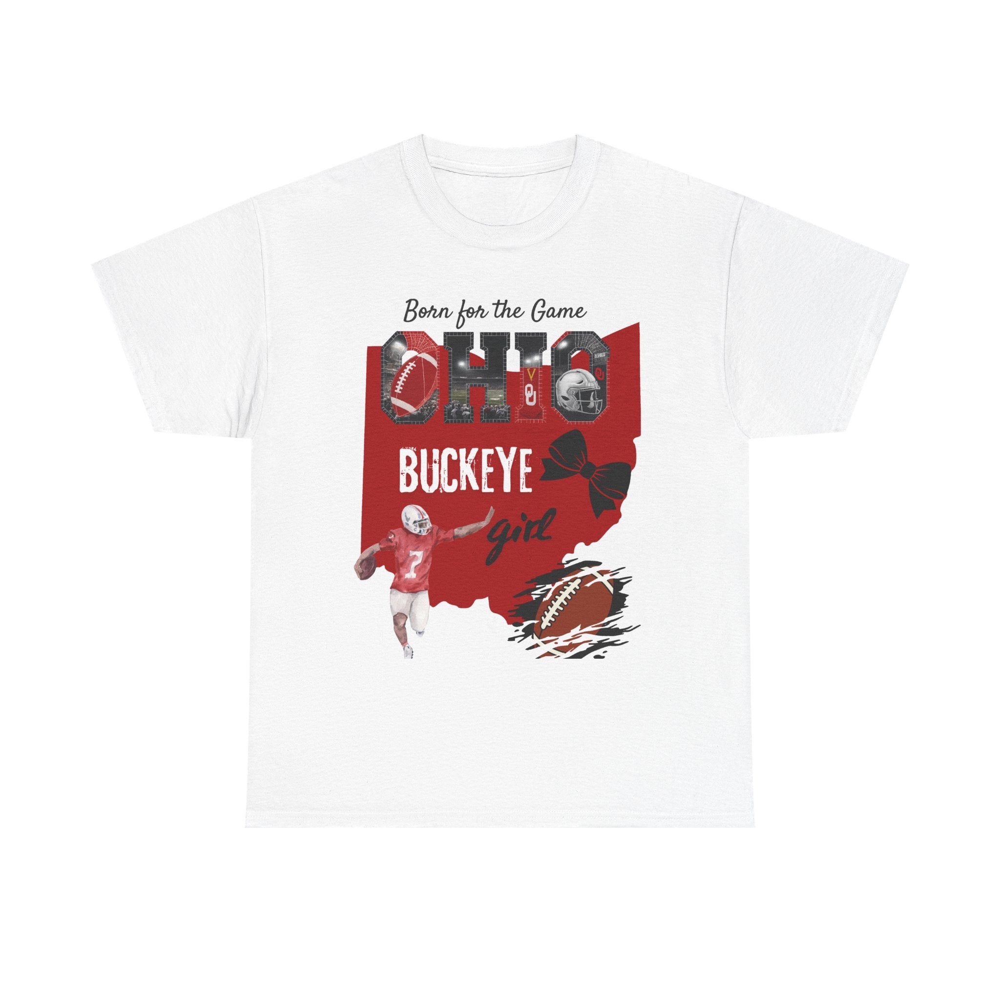 Buckeye Girl Tee — Ohio Football Born for the Game