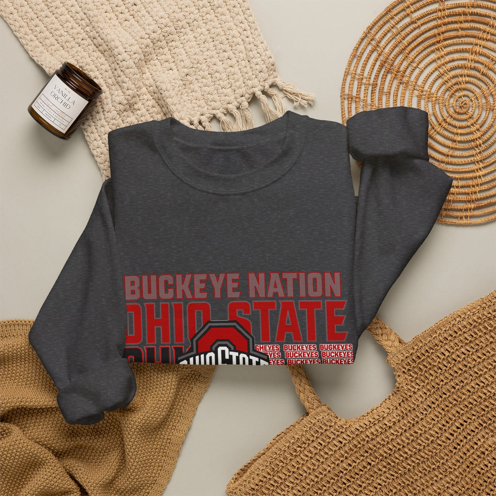 Ohio State Buckeyes Crewneck Sweatshirt – Buckeye Nation National Champions Design