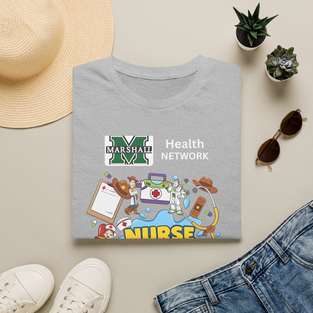 Nurse Story Graphic T‑Shirt — Marshall University School Nurse Gift
