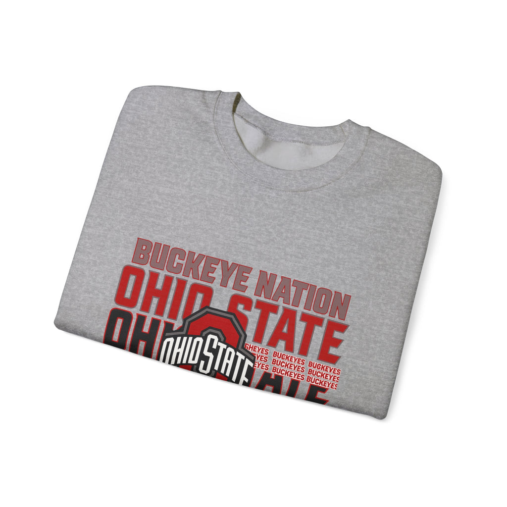 Ohio State Buckeyes Crewneck Sweatshirt – Buckeye Nation National Champions Design