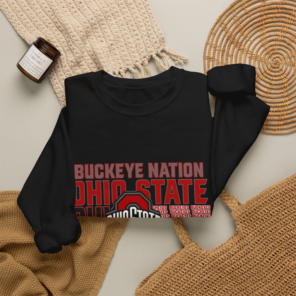 Ohio State Buckeyes Crewneck Sweatshirt – Buckeye Nation National Champions Design