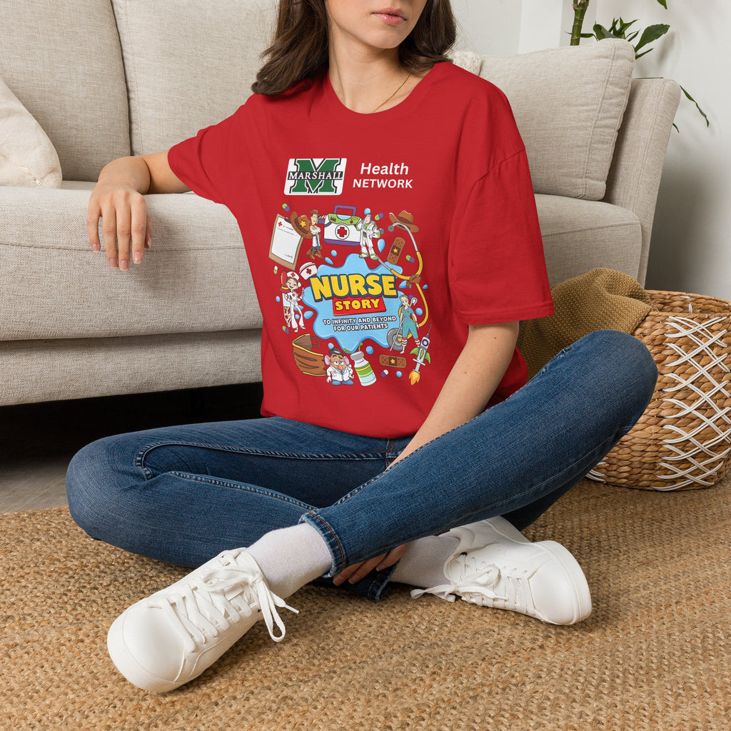 Nurse Story Graphic T‑Shirt — Marshall University School Nurse Gift