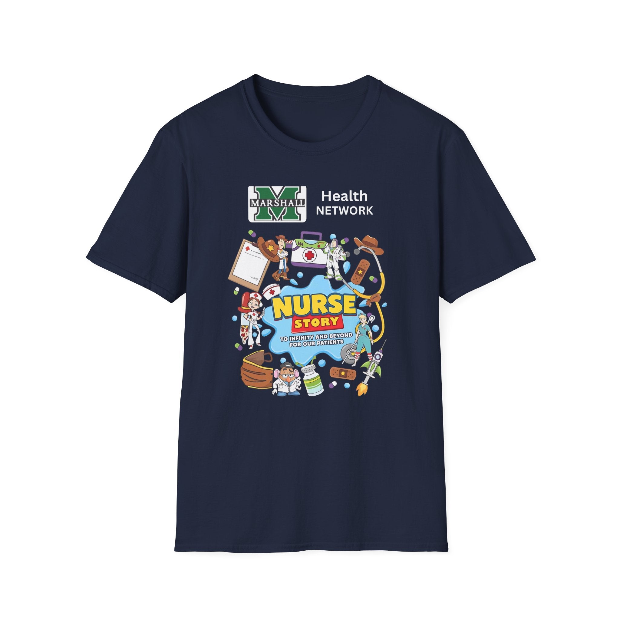 Nurse Story Graphic T‑Shirt — Marshall University School Nurse Gift
