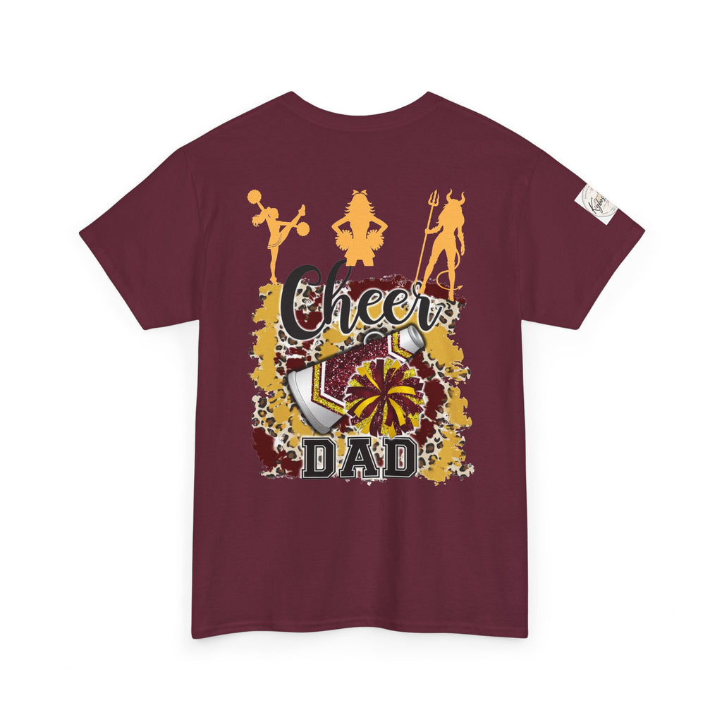 Cheer Dad T-Shirt — Pom Pom Cheerleader Silhouette Tee