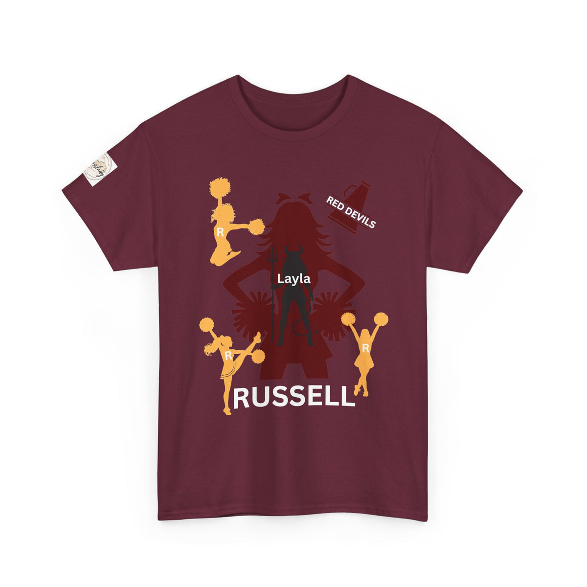 Cheer Dad T-Shirt — Pom Pom Cheerleader Silhouette Tee
