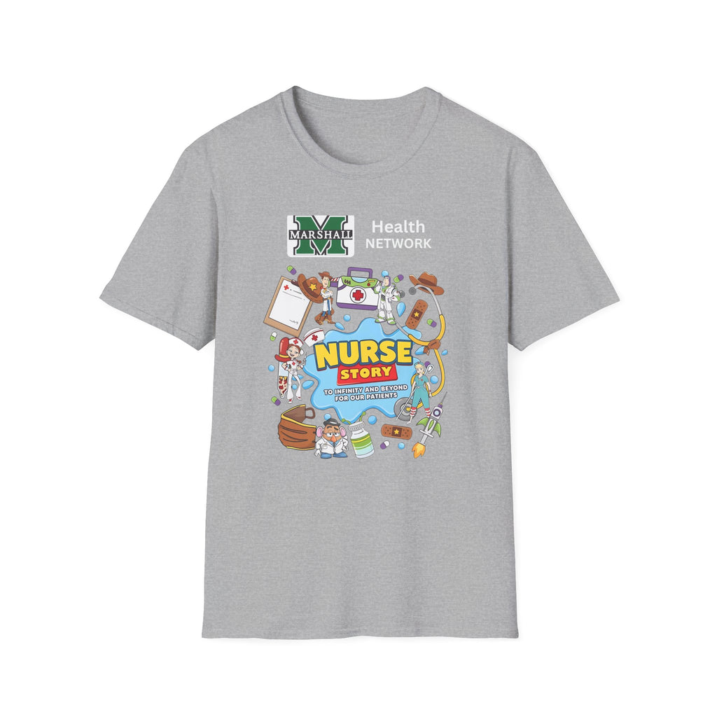 Nurse Story Graphic T‑Shirt — Marshall University School Nurse Gift
