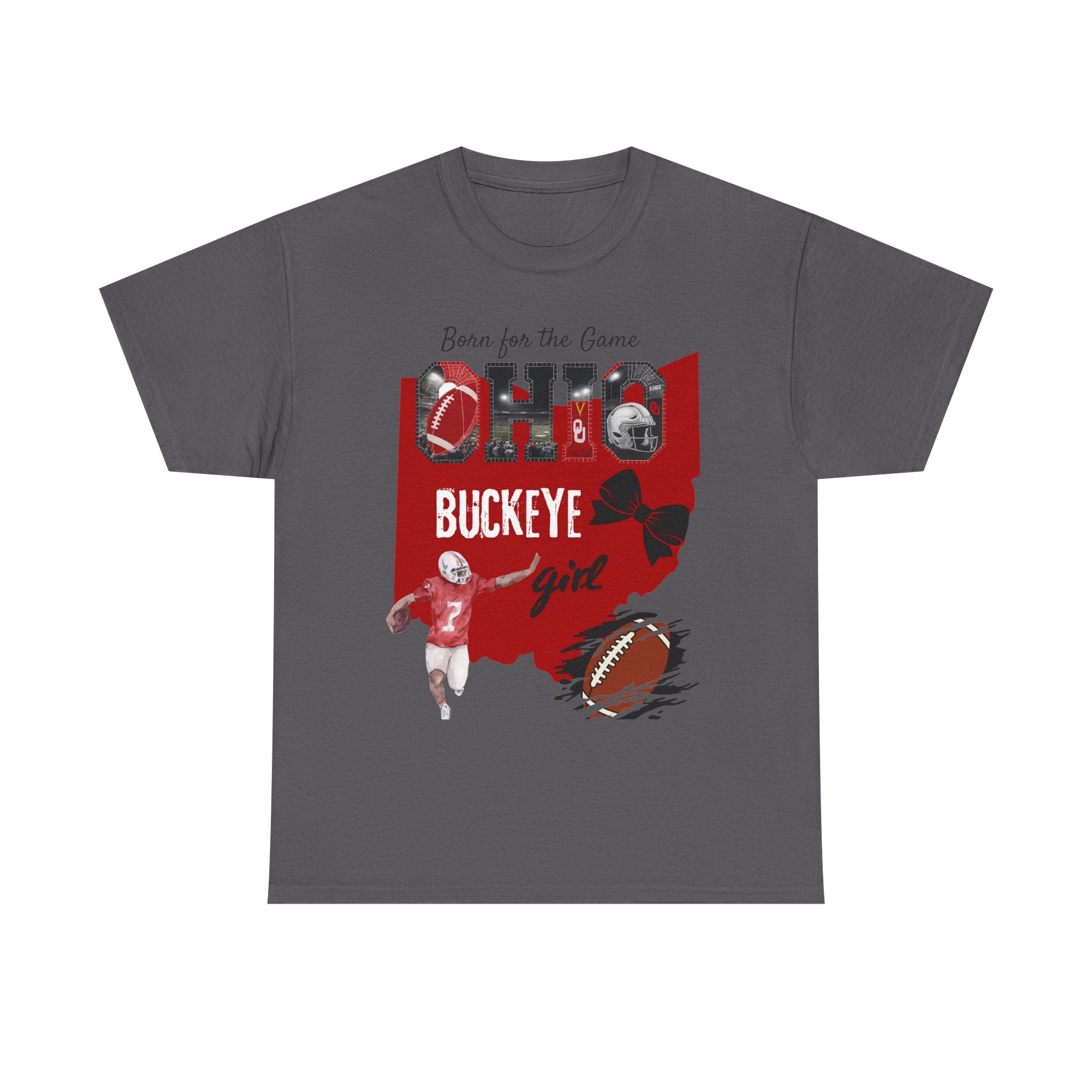 Buckeye Girl Tee — Ohio Football Born for the Game