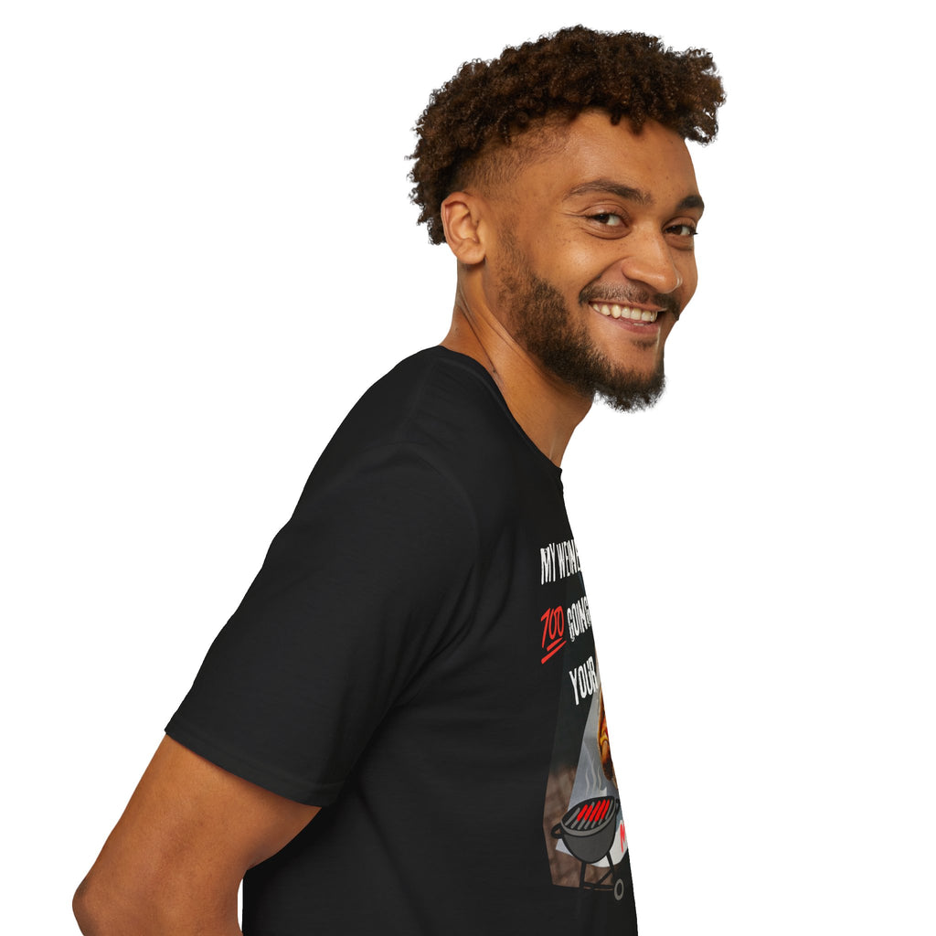 T‑Shirt — “100 Going In Your Mouth” Hot Dog Graphic Tee