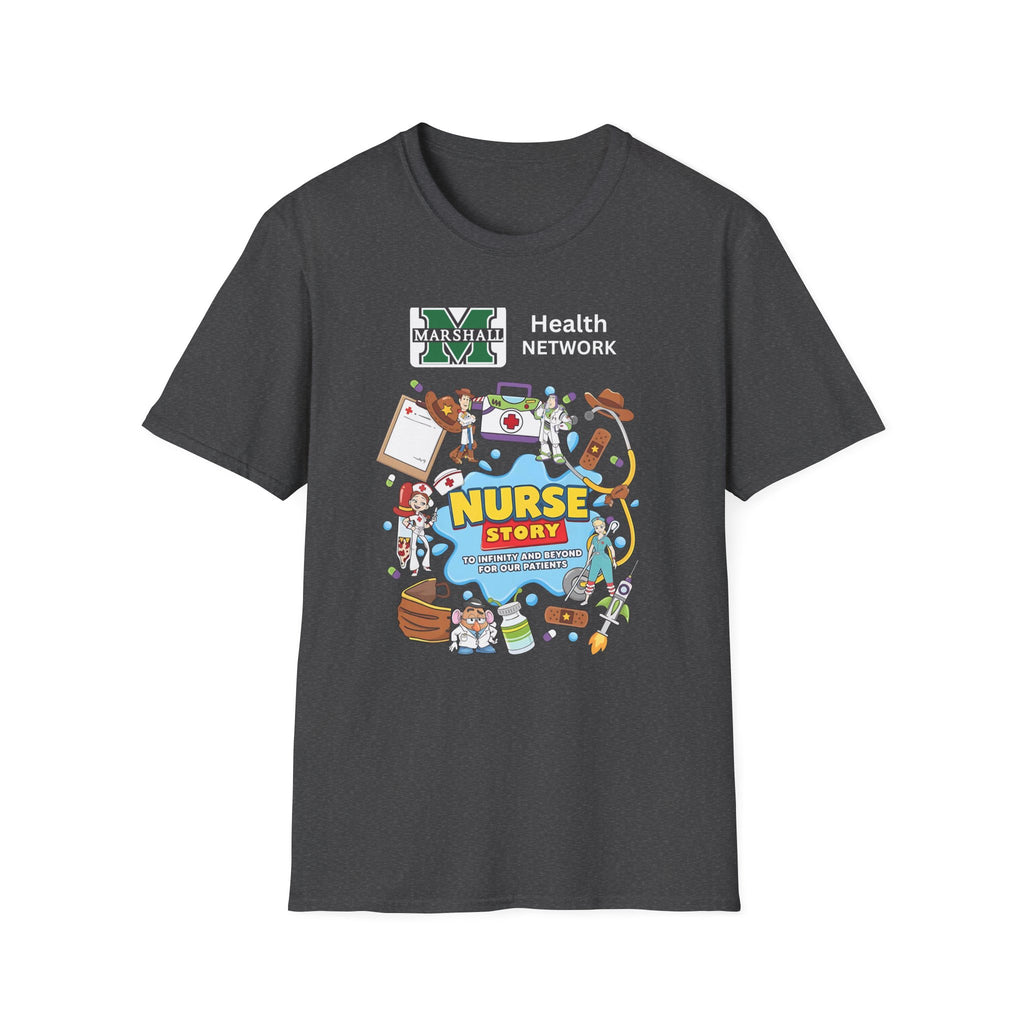 Nurse Story Graphic T‑Shirt — Marshall University School Nurse Gift