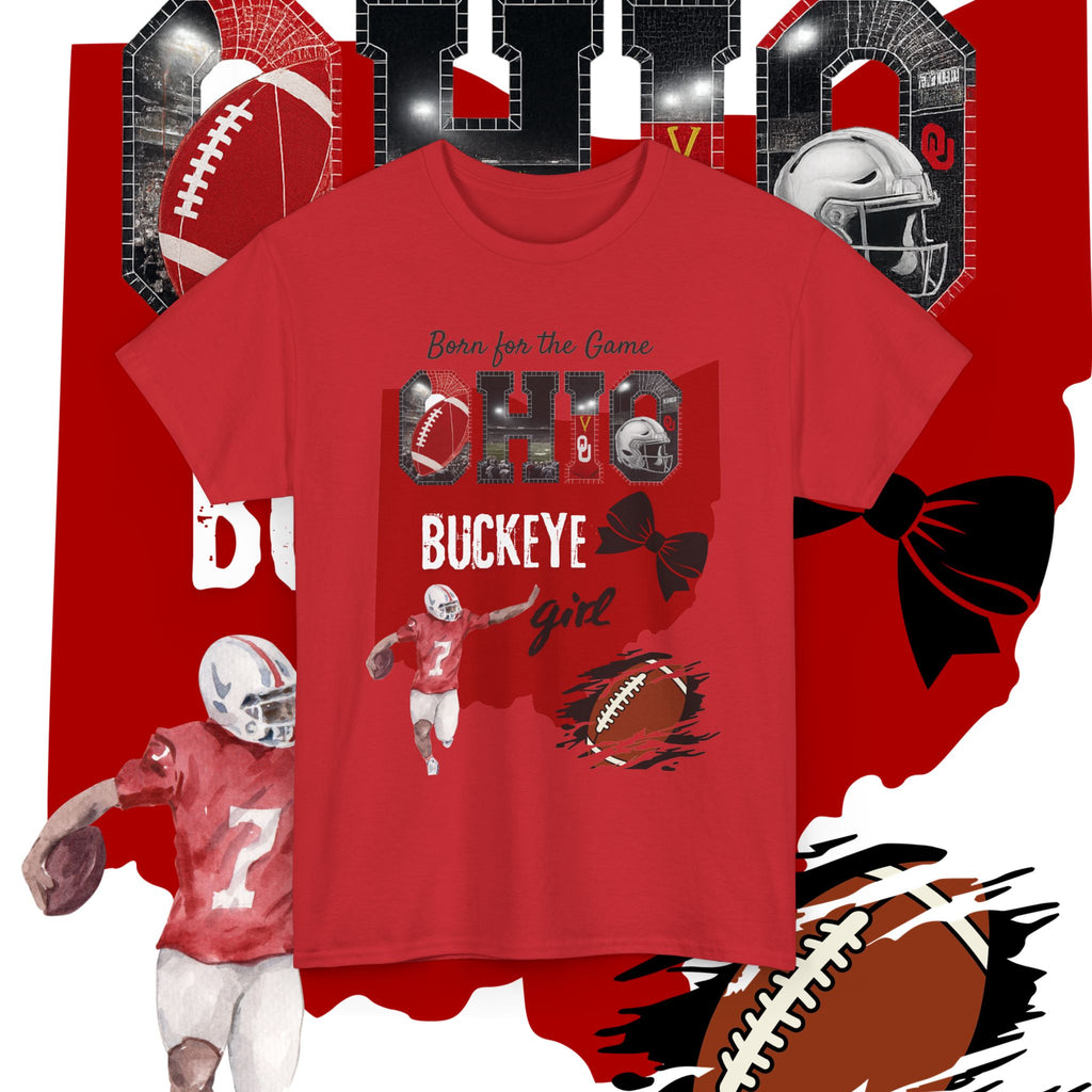 Buckeye Girl Tee — Ohio Football Born for the Game