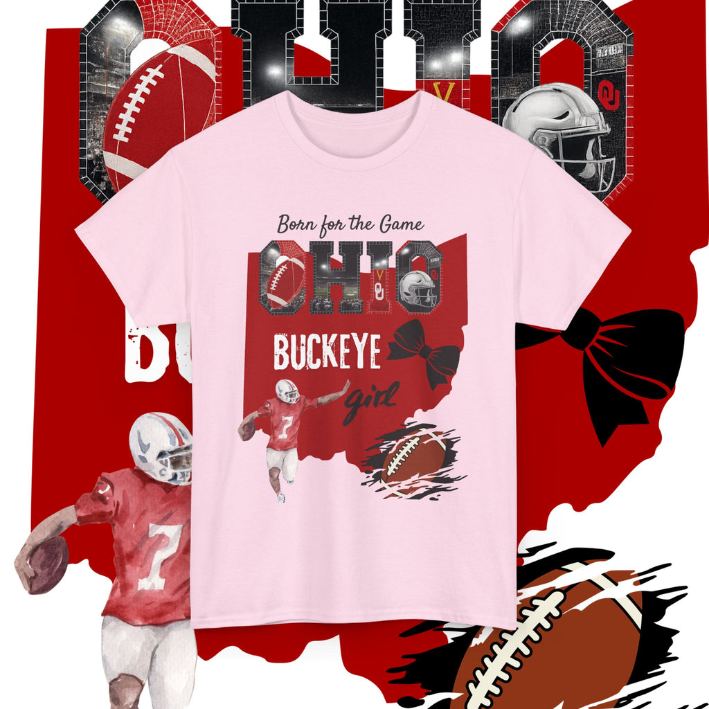 Buckeye Girl Tee — Ohio Football Born for the Game