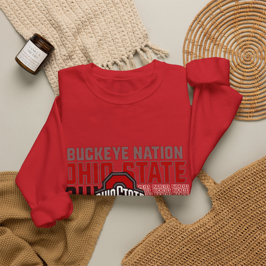 Ohio State Buckeyes Crewneck Sweatshirt – Buckeye Nation National Champions Design
