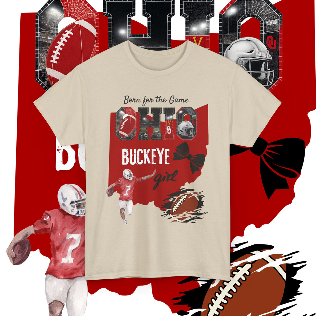 Buckeye Girl Tee — Ohio Football Born for the Game