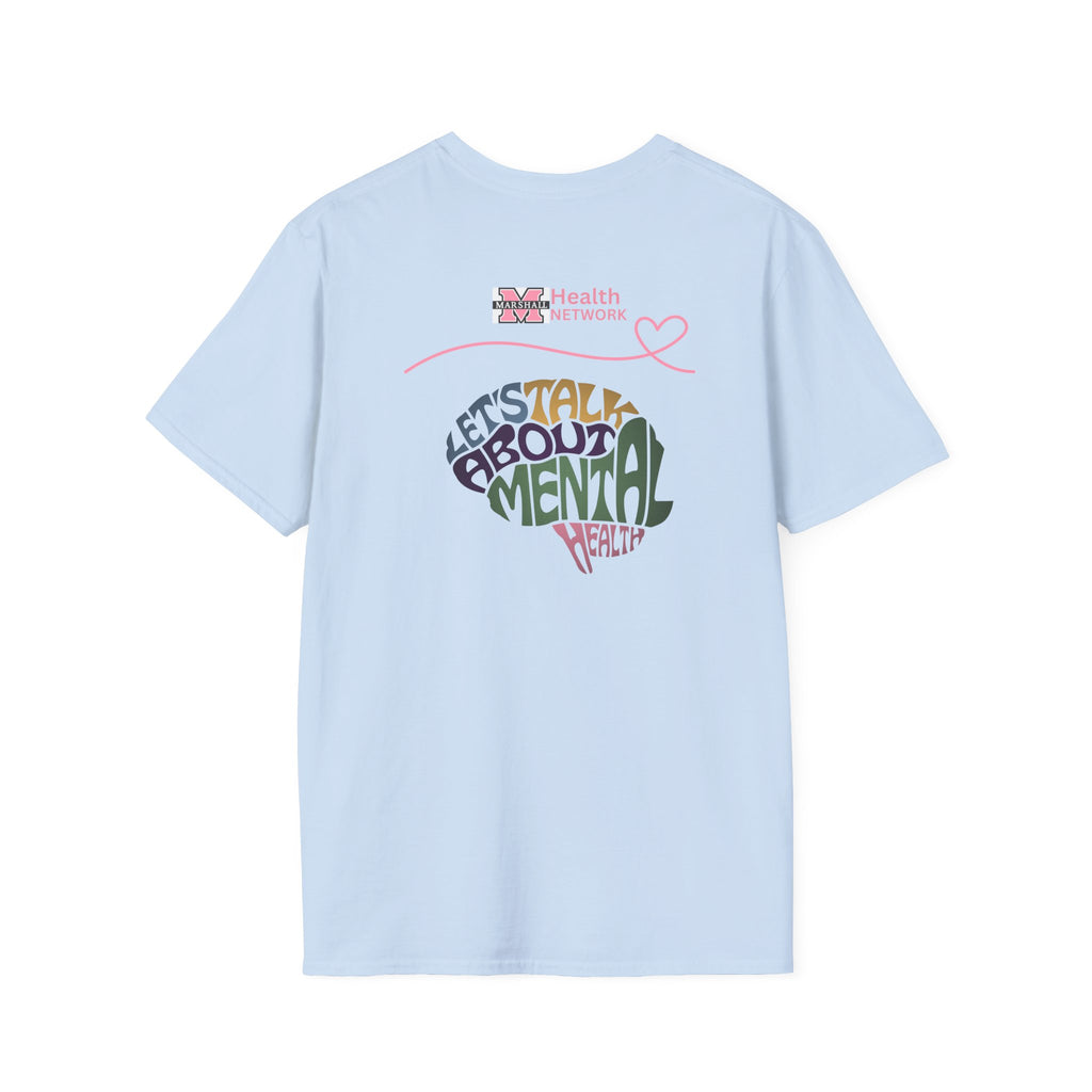 Mental Health Awareness T-Shirt — Floral Brain Design
