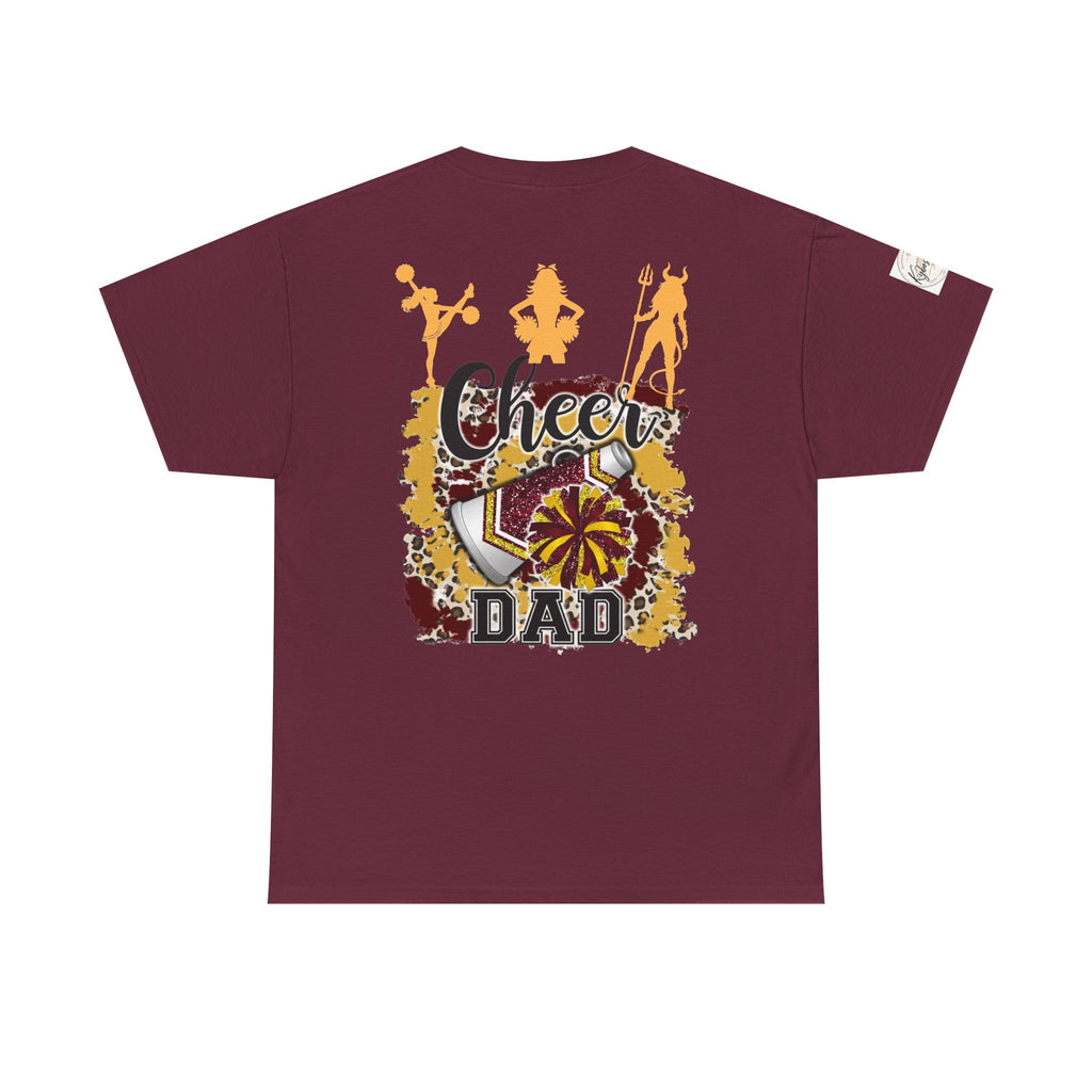 Cheer Dad T-Shirt — Pom Pom Cheerleader Silhouette Tee