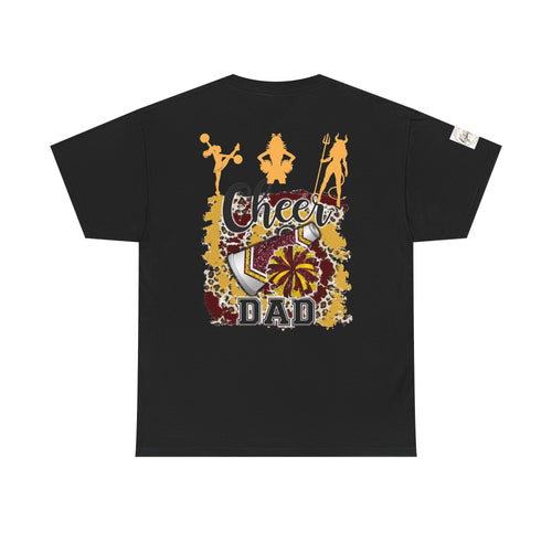 Cheer Dad T-Shirt — Pom Pom Cheerleader Silhouette Tee