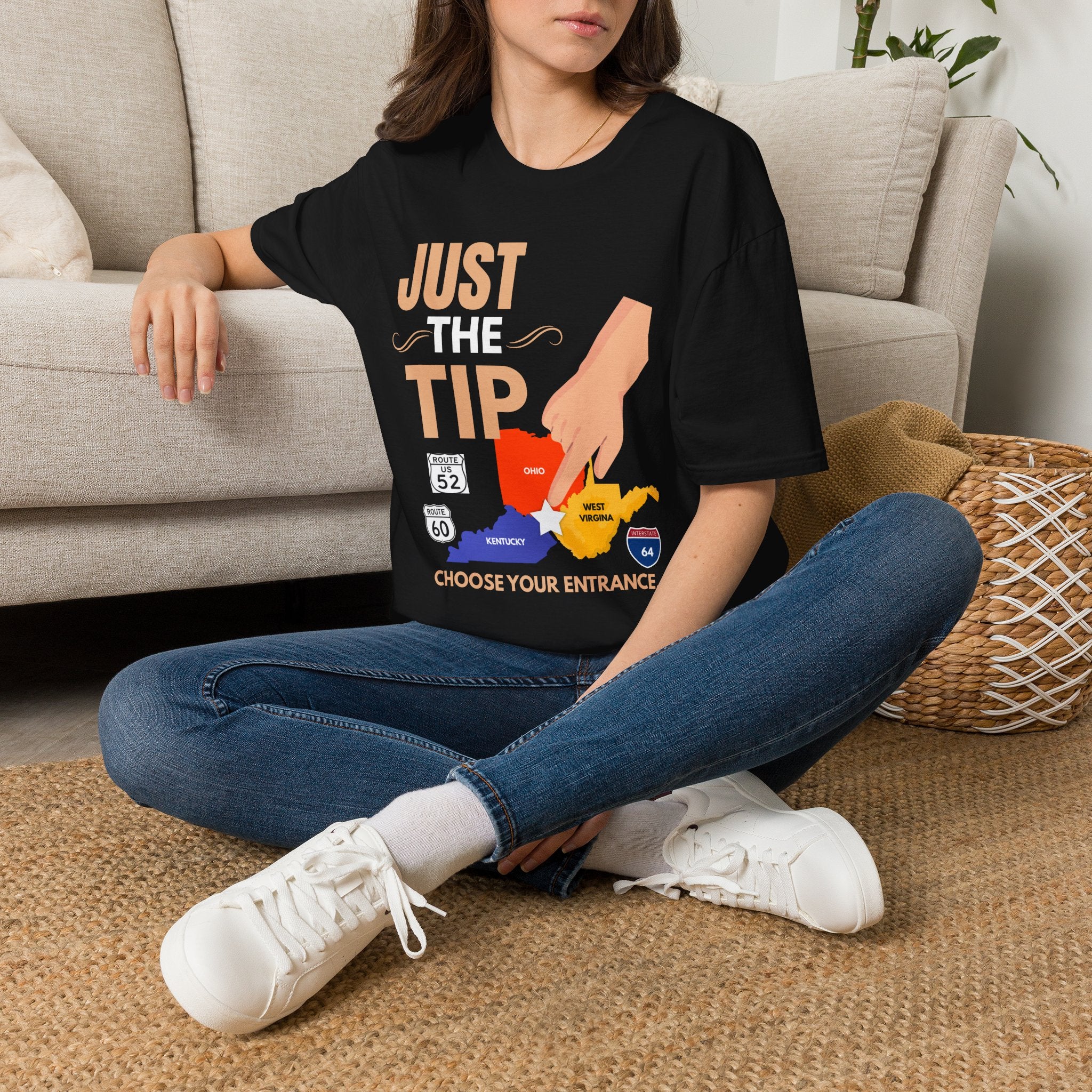 Just The Tip T-Shirt — Funny Gaming Dice & Tabletop RPG Tee