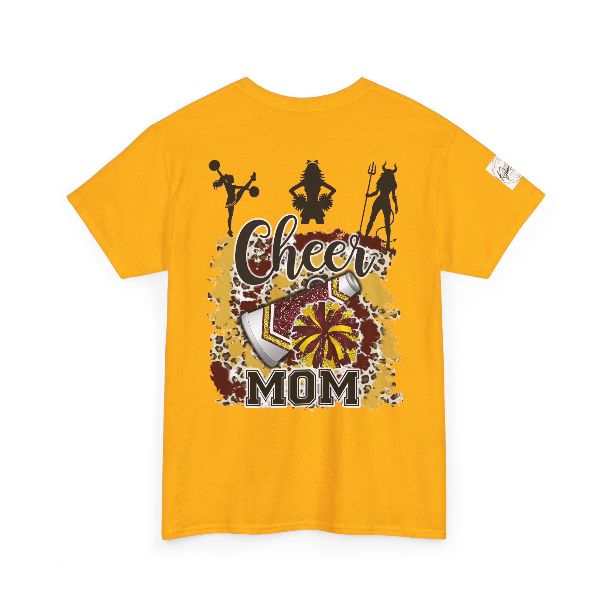 Cheer Mom T-Shirt — Personalized Layla Pom Squad Cheerleading Tee