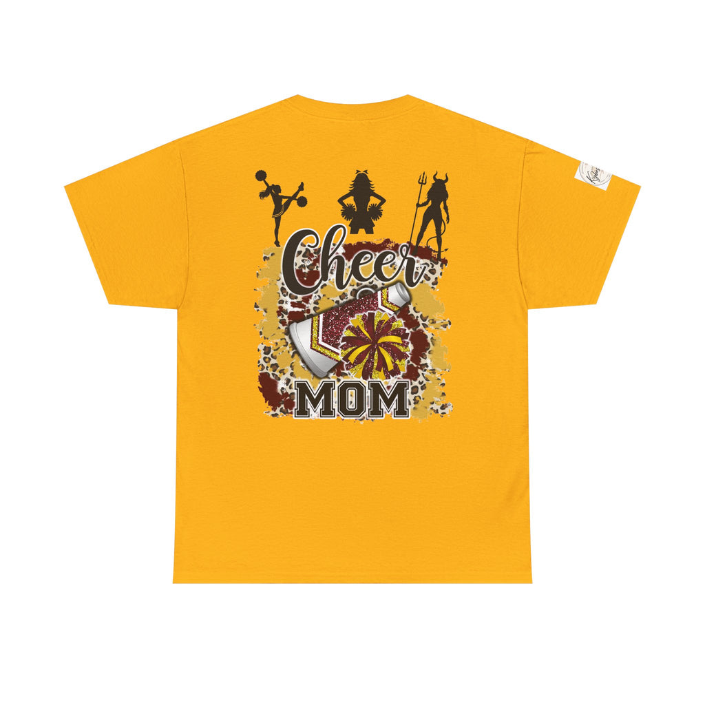 Cheer Mom T-Shirt — Personalized Layla Pom Squad Cheerleading Tee
