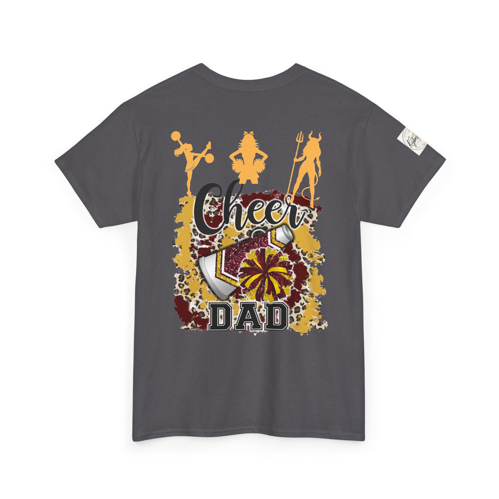 Cheer Dad T-Shirt — Pom Pom Cheerleader Silhouette Tee