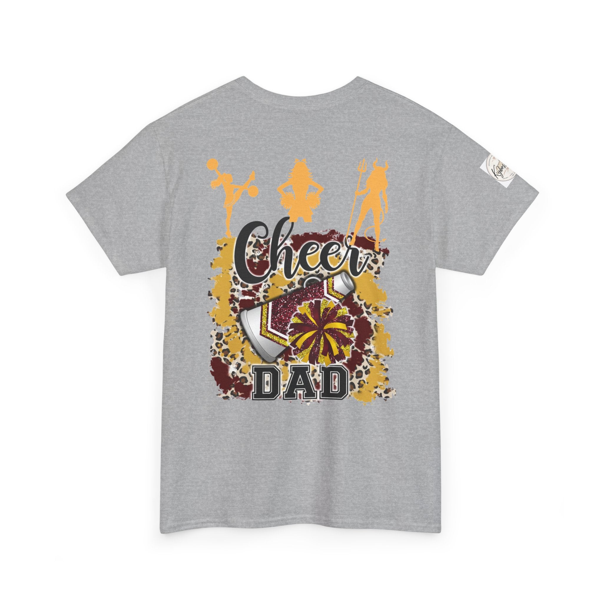 Cheer Dad T-Shirt — Pom Pom Cheerleader Silhouette Tee