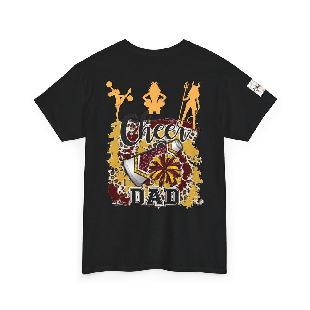 Cheer Dad T-Shirt — Pom Pom Cheerleader Silhouette Tee