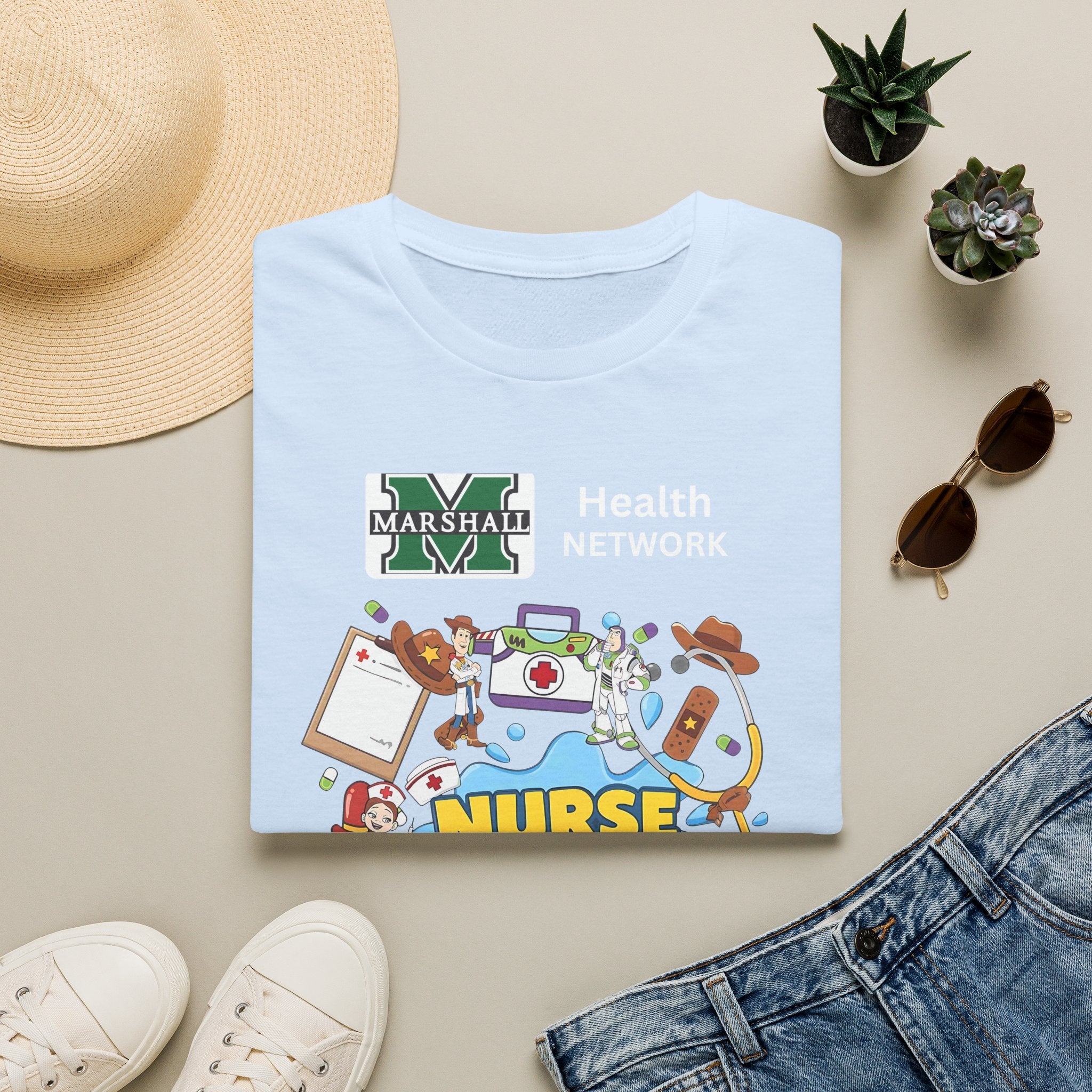 Nurse Story Graphic T‑Shirt — Marshall University School Nurse Gift