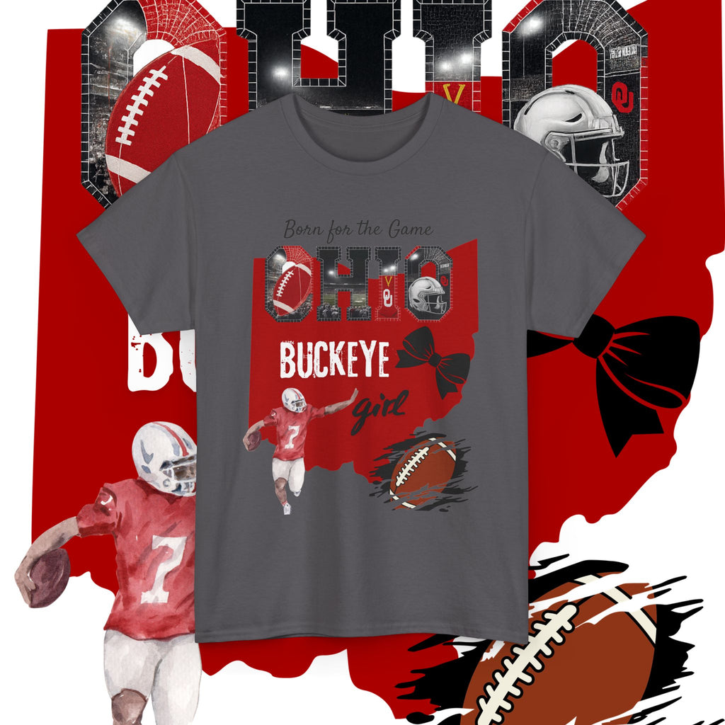 Buckeye Girl Tee — Ohio Football Born for the Game
