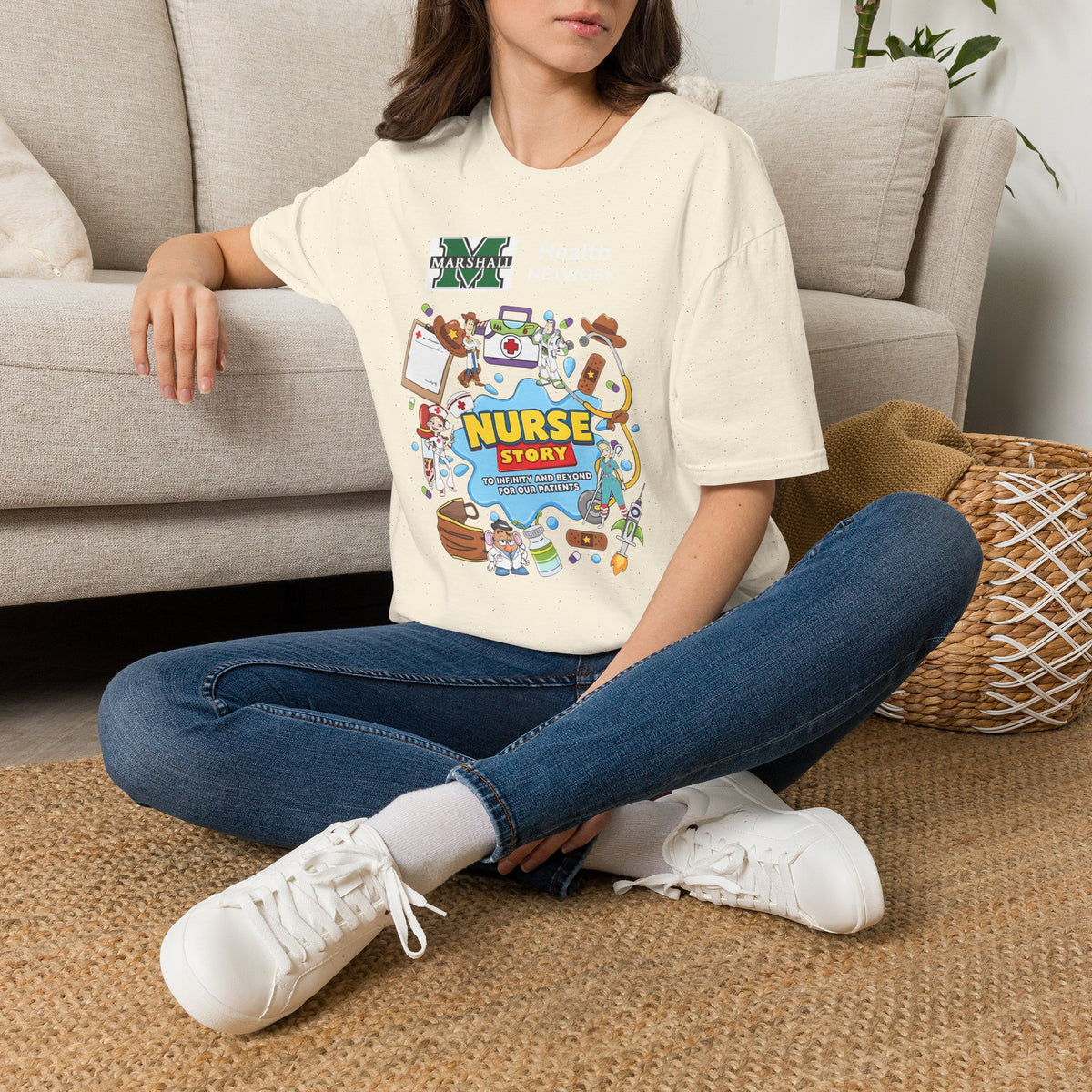 Nurse Story Graphic T‑Shirt — Marshall University School Nurse Gift
