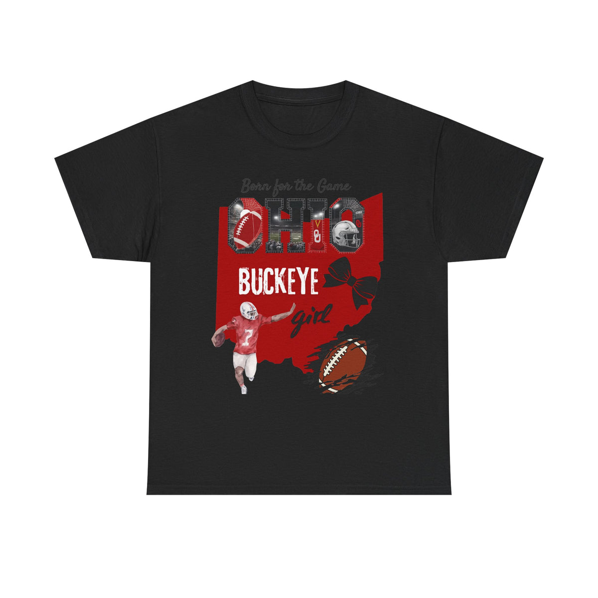 Buckeye Girl Tee — Ohio Football Born for the Game