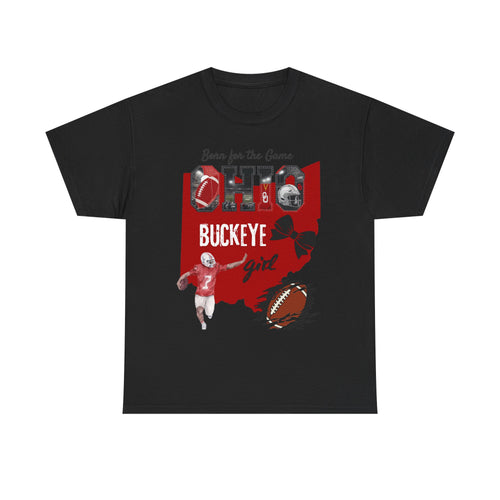 Buckeye Girl Tee — Ohio Football Born for the Game