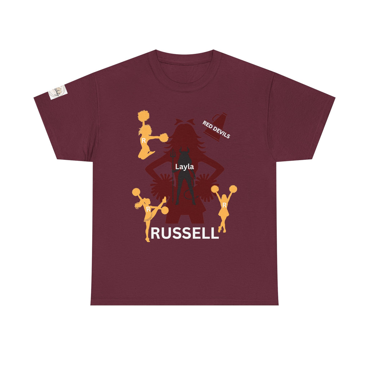 Cheer Dad T-Shirt — Pom Pom Cheerleader Silhouette Tee
