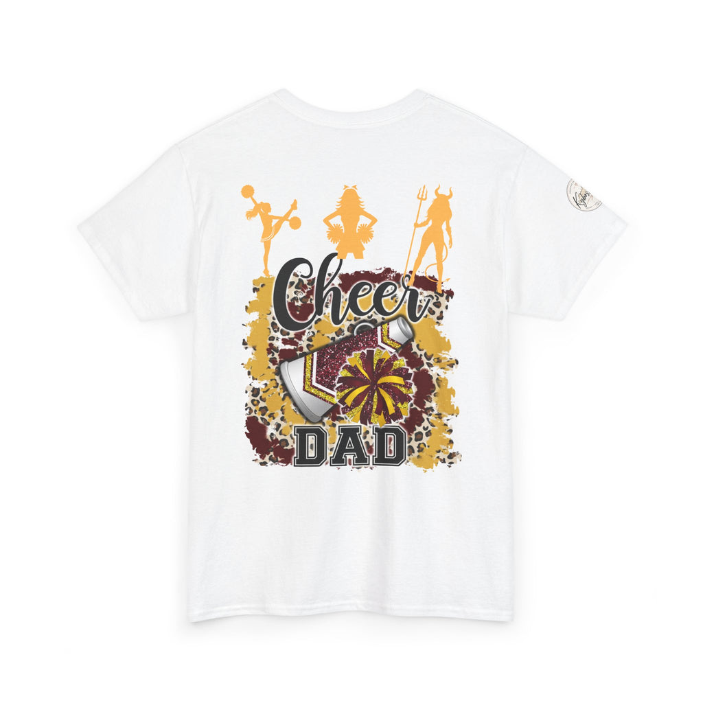 Cheer Dad T-Shirt — Pom Pom Cheerleader Silhouette Tee