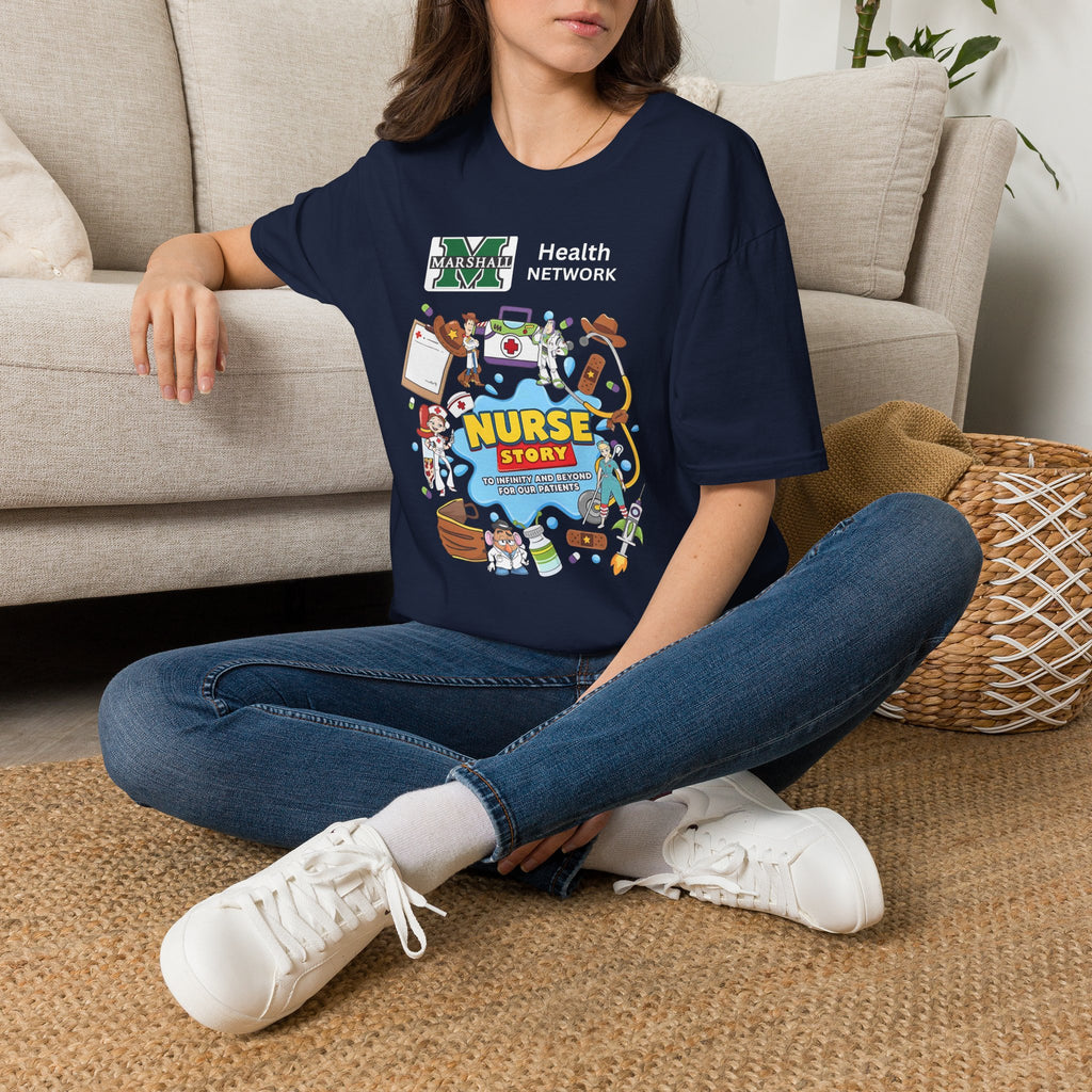 Nurse Story Graphic T‑Shirt — Marshall University School Nurse Gift